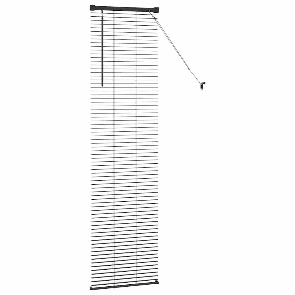 vidaXL Βενετσιάνικες Ρόδες Μαύρο 175 x 45 εκ Αλουμίνιο