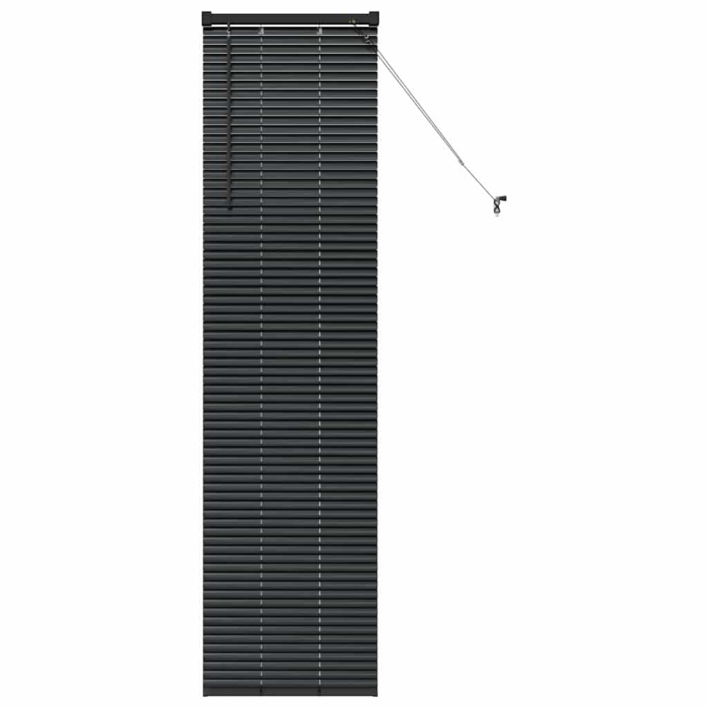 vidaXL Βενετσιάνικες Ρόδες Μαύρο 175 x 45 εκ Αλουμίνιο