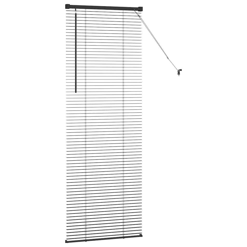 vidaXL Βενετσιάνικες Ρόδες Μαύρο 175 x 55 εκ Αλουμίνιο