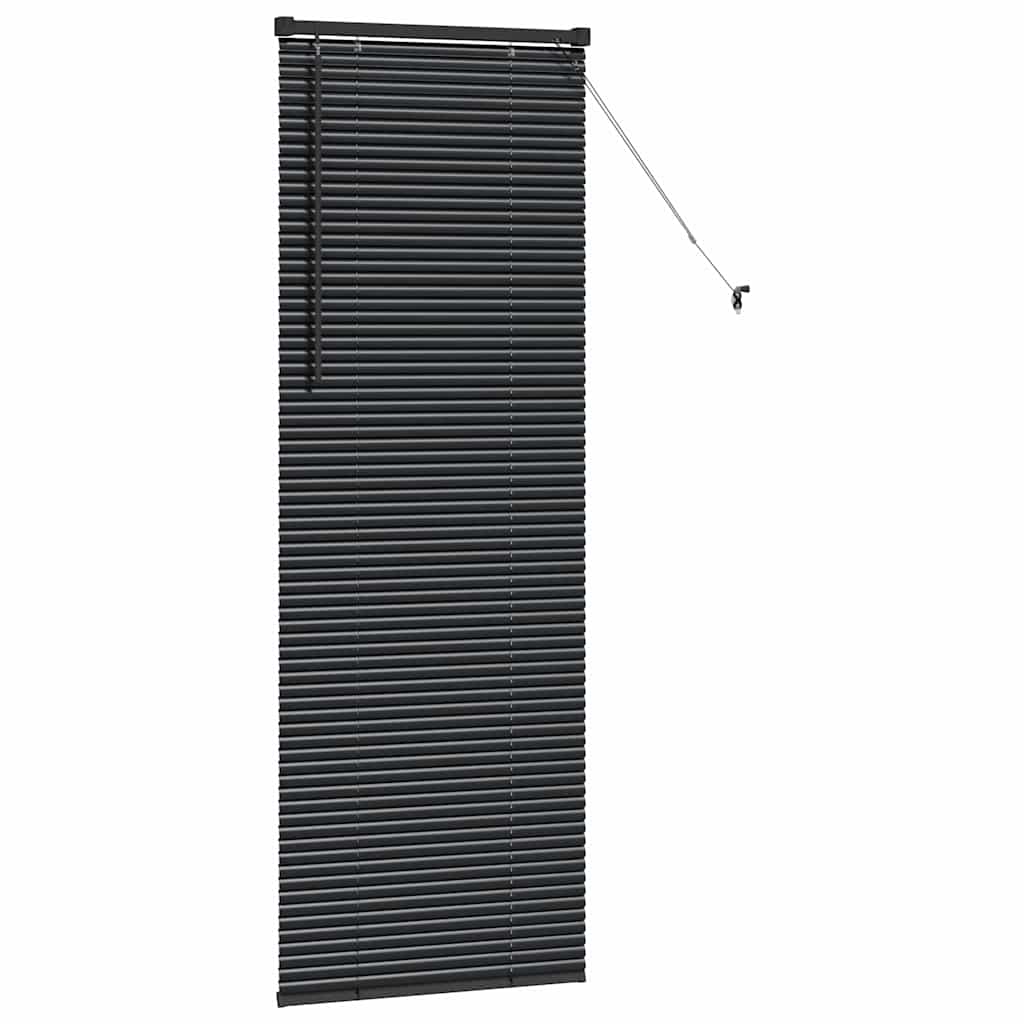 vidaXL Βενετσιάνικες Ρόδες Μαύρο 175 x 60 εκ Αλουμίνιο