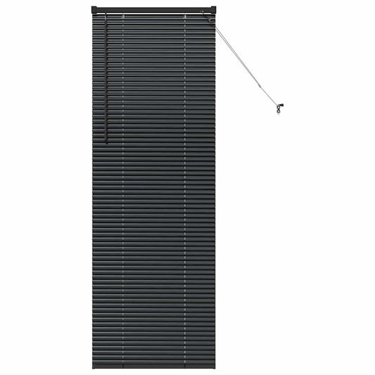 vidaXL Βενετσιάνικες Ρόδες Μαύρο 175 x 60 εκ Αλουμίνιο