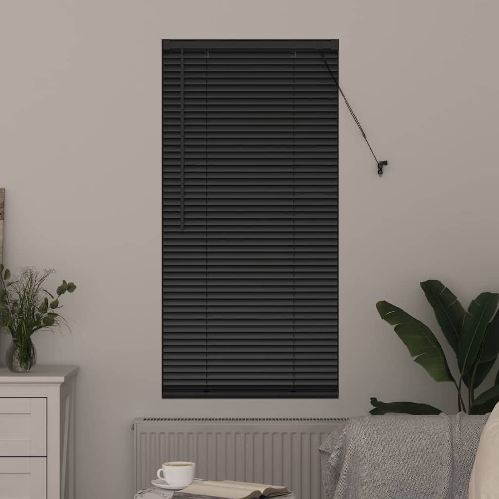 vidaXL Βενετσιάνικες Ρόδες Μαύρο 175 x 65 εκ Αλουμίνιο