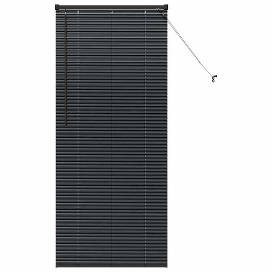vidaXL Βενετσιάνικες Ρόδες Μαύρο 175 x 75 εκ Αλουμίνιο