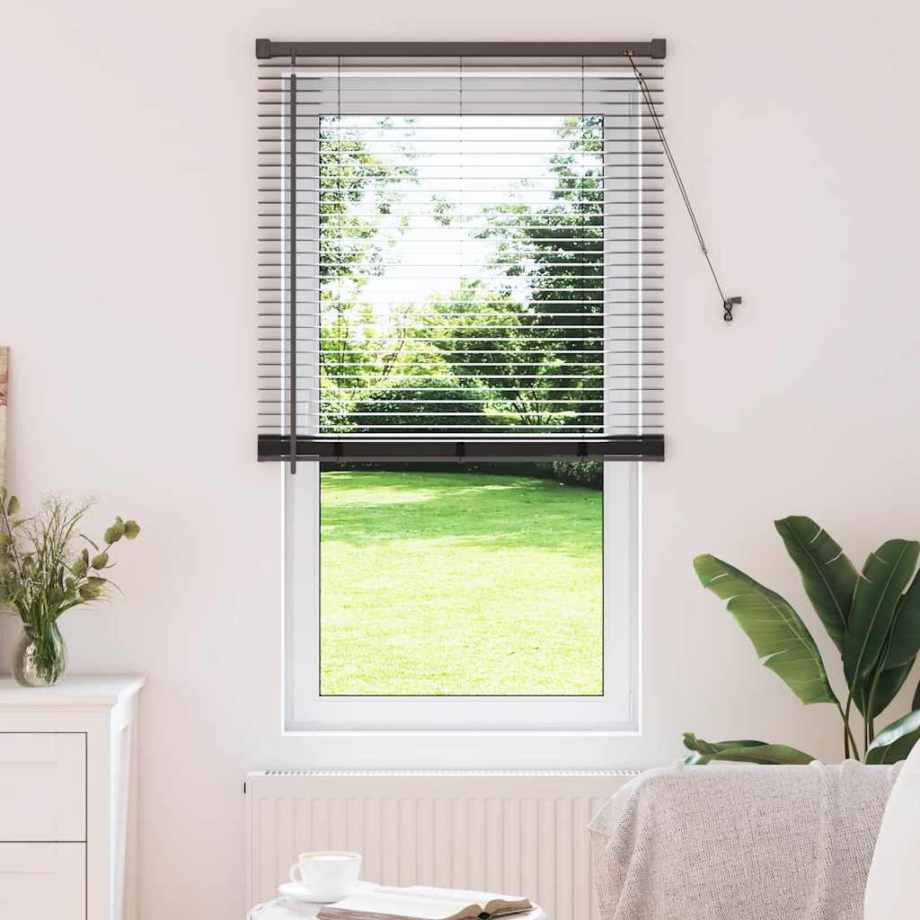 vidaXL Βενετσιάνικες Ρόδες Μαύρο 175 x 80 εκ Αλουμίνιο