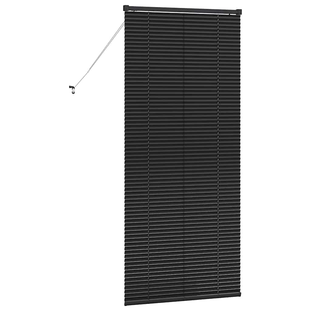 vidaXL Βενετσιάνικες Ρόδες Μαύρο 175 x 80 εκ Αλουμίνιο