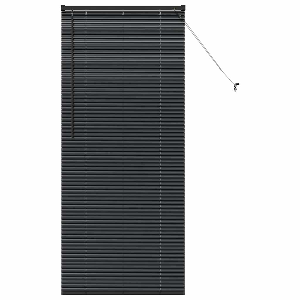 vidaXL Βενετσιάνικες Ρόδες Μαύρο 175 x 80 εκ Αλουμίνιο