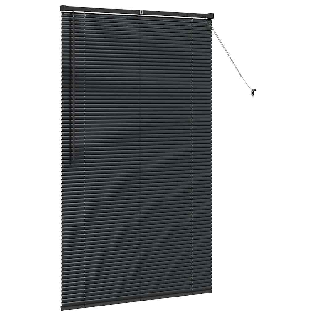 vidaXL Βενετσιάνικες Ρόδες Μαύρο 175 x 105 εκ Αλουμίνιο