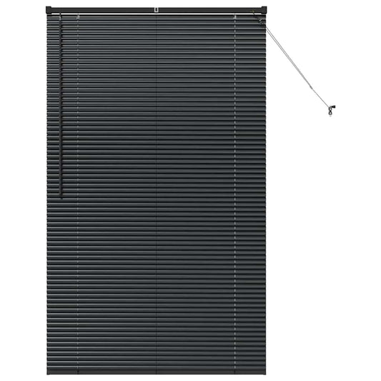 vidaXL Βενετσιάνικες Ρόδες Μαύρο 175 x 105 εκ Αλουμίνιο