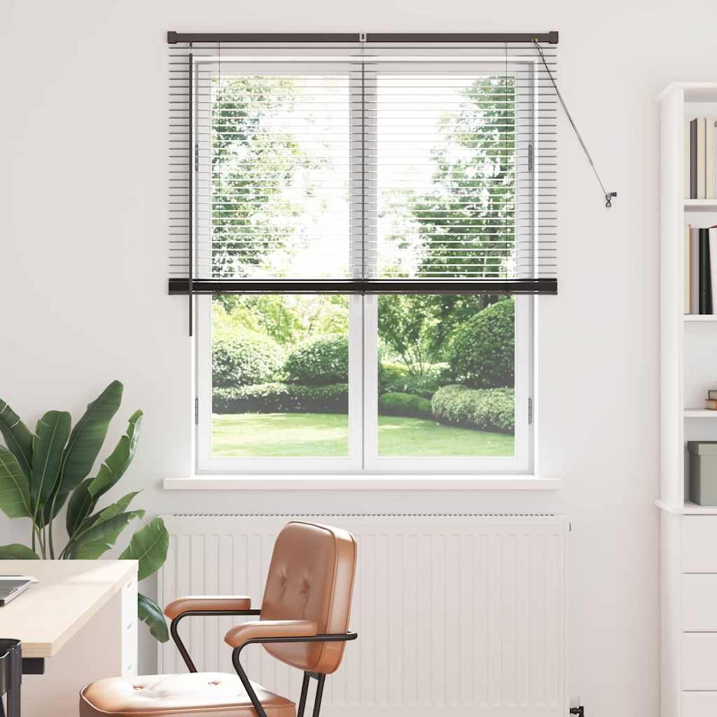 vidaXL Βενετσιάνικες Ρόδες Μαύρο 175 x 115 εκ Αλουμίνιο