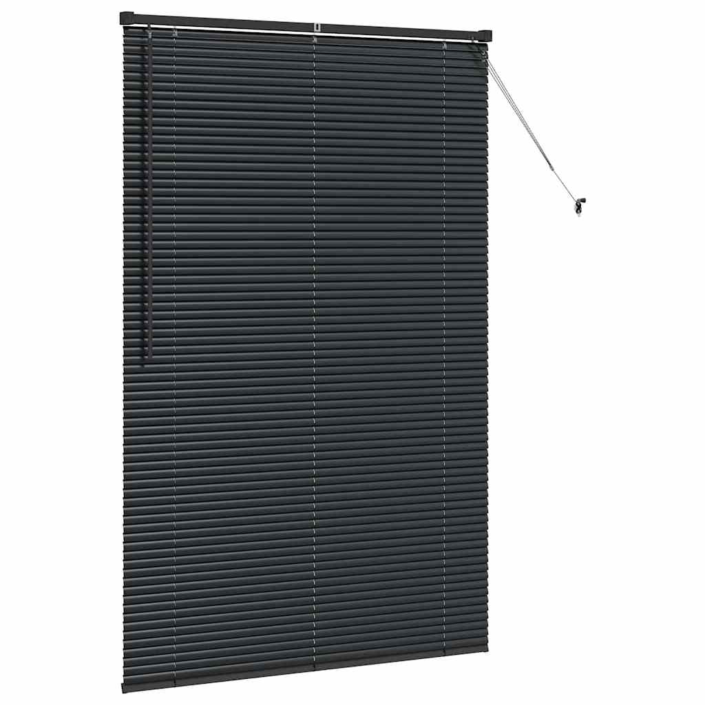 vidaXL Βενετσιάνικες Ρόδες Μαύρο 175 x 115 εκ Αλουμίνιο