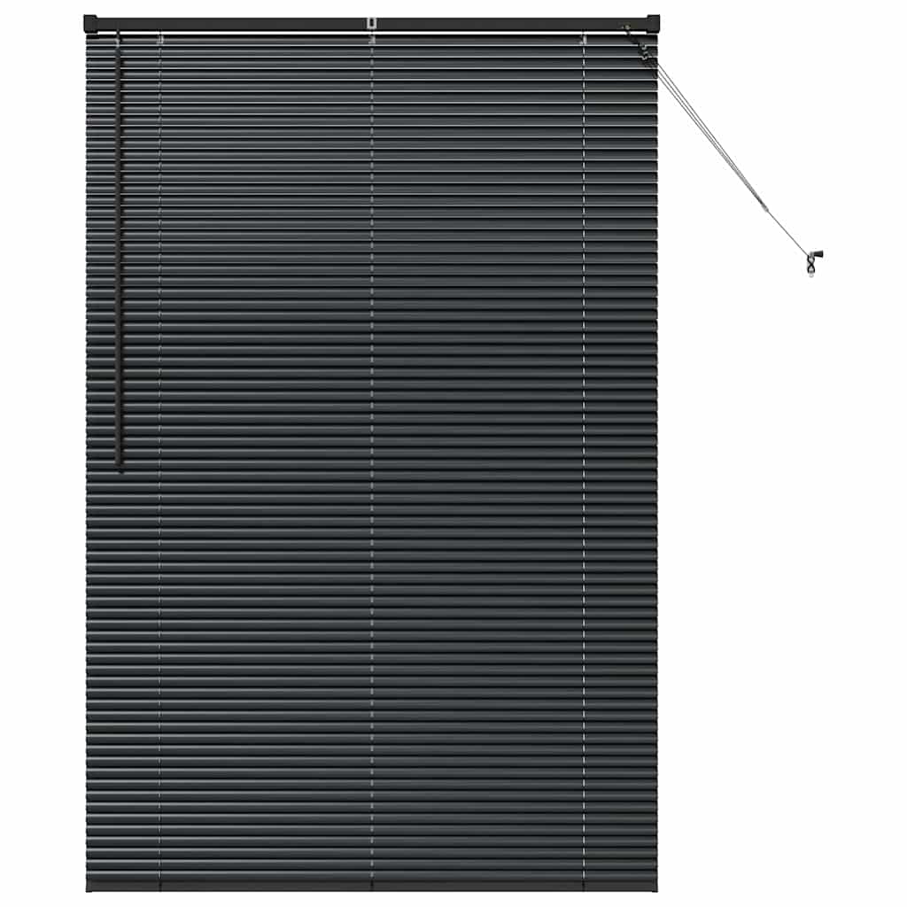 vidaXL Βενετσιάνικες Ρόδες Μαύρο 175 x 115 εκ Αλουμίνιο
