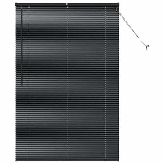 vidaXL Βενετσιάνικες Ρόδες Μαύρο 175 x 115 εκ Αλουμίνιο