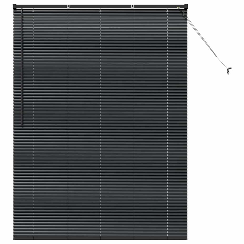vidaXL Βενετσιάνικες Ρόδες Μαύρο 175 x 125 εκ Αλουμίνιο