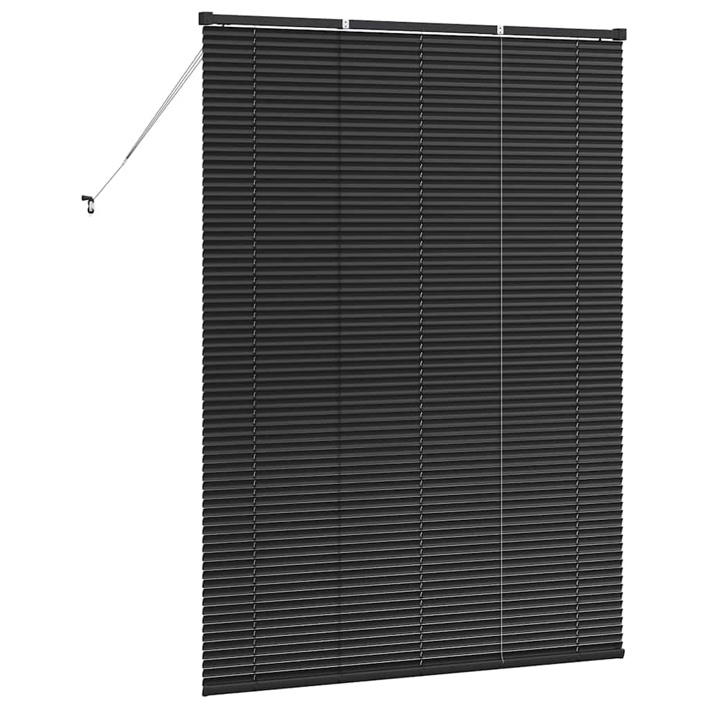 vidaXL Βενετσιάνικες Ρόδες Μαύρο 175 x 130 εκ Αλουμίνιο
