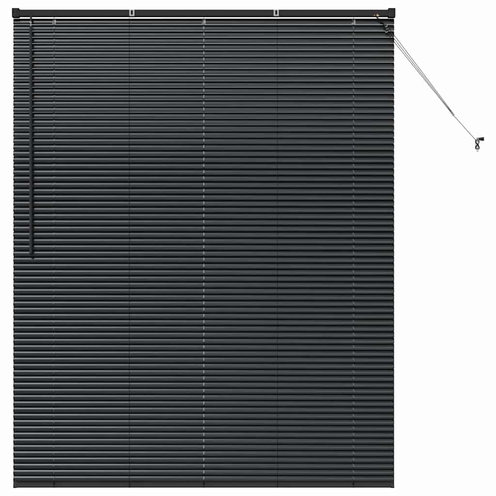 vidaXL Βενετσιάνικες Ρόδες Μαύρο 175 x 145 εκ Αλουμίνιο