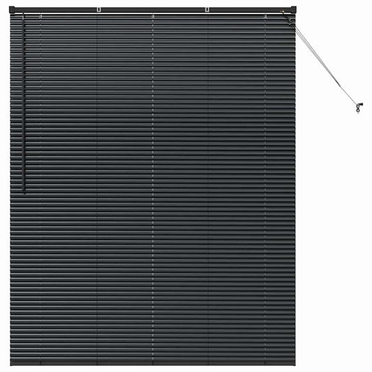 vidaXL Βενετσιάνικες Ρόδες Μαύρο 175 x 150 εκ Αλουμίνιο