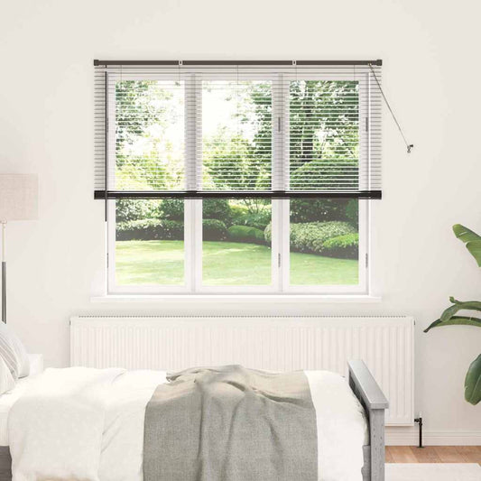 vidaXL Βενετσιάνικες Ρόδες Μαύρο 175 x 160 εκ Αλουμίνιο