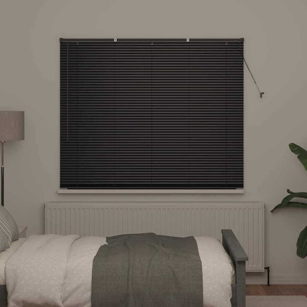 vidaXL Βενετσιάνικες Ρόδες Μαύρο 175 x 160 εκ Αλουμίνιο