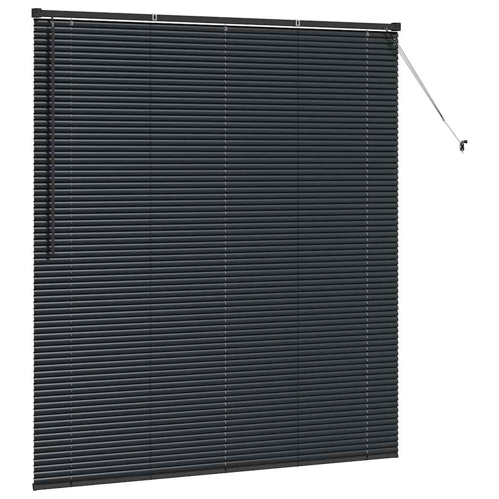 vidaXL Βενετσιάνικες Ρόδες Μαύρο 175 x 160 εκ Αλουμίνιο