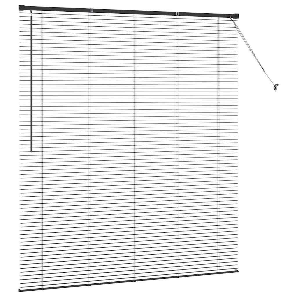 vidaXL Βενετσιάνικες Ρόδες Μαύρο 175 x 160 εκ Αλουμίνιο