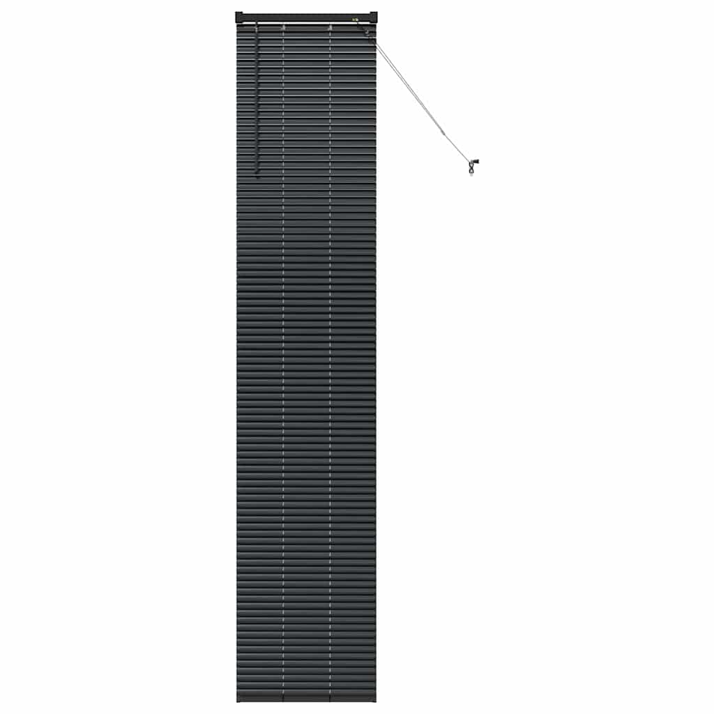 vidaXL Βενετσιάνικες Ρόδες Μαύρο 220 x 50 εκ Αλουμίνιο