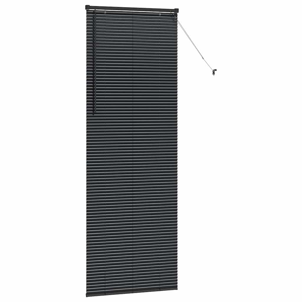 vidaXL Βενετσιάνικες Ρόδες Μαύρο 220 x 70 εκ Αλουμίνιο