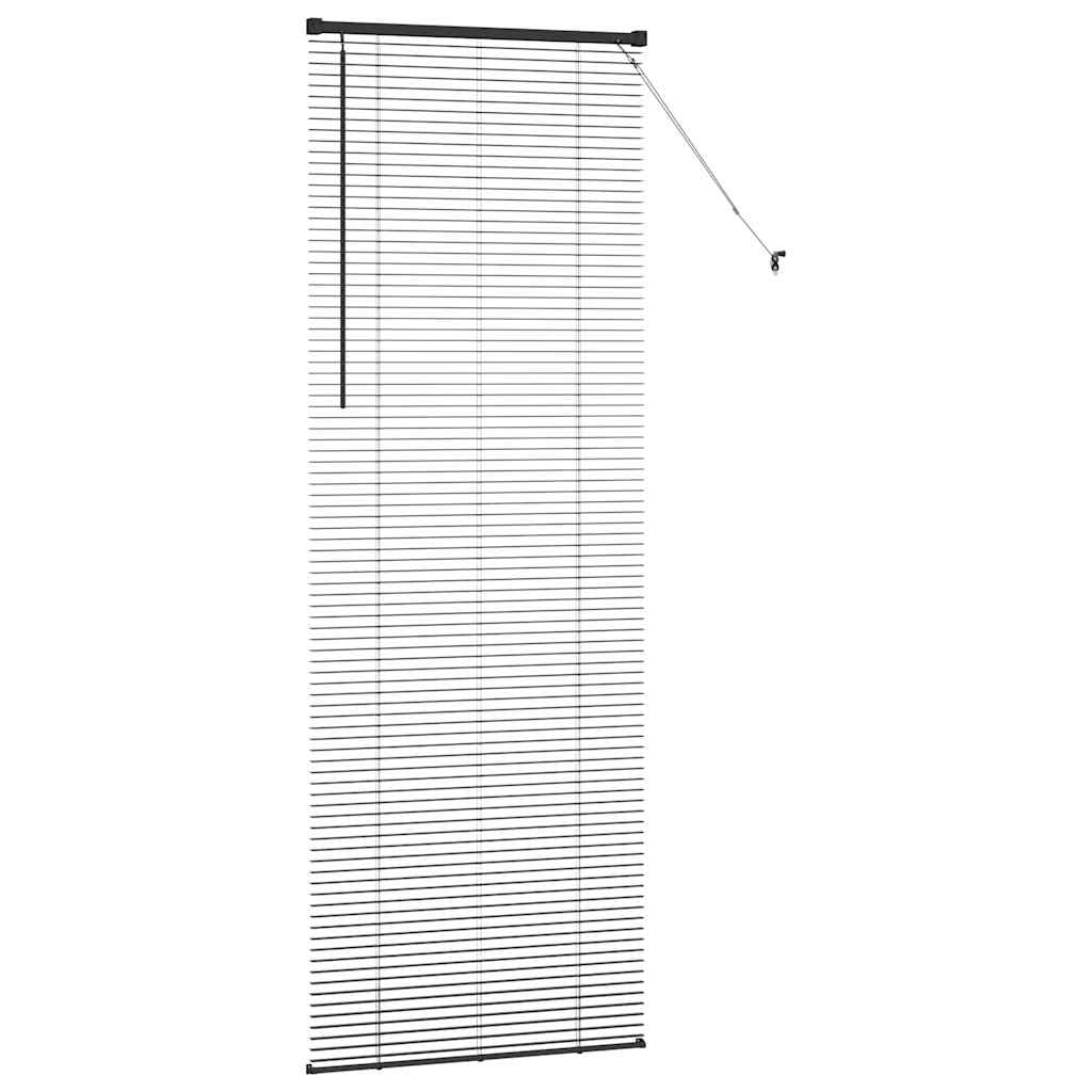 vidaXL Βενετσιάνικες Ρόδες Μαύρο 220 x 70 εκ Αλουμίνιο