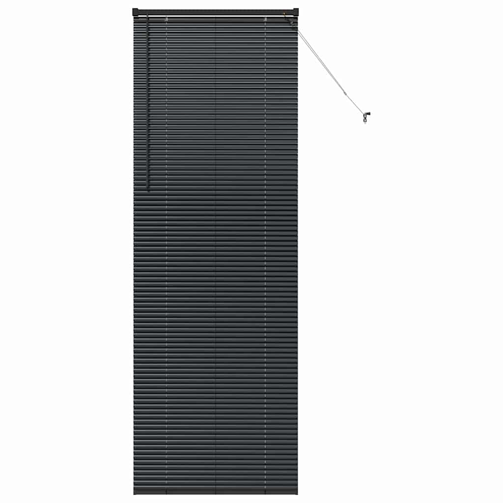 vidaXL Βενετσιάνικες Ρόδες Μαύρο 220 x 70 εκ Αλουμίνιο