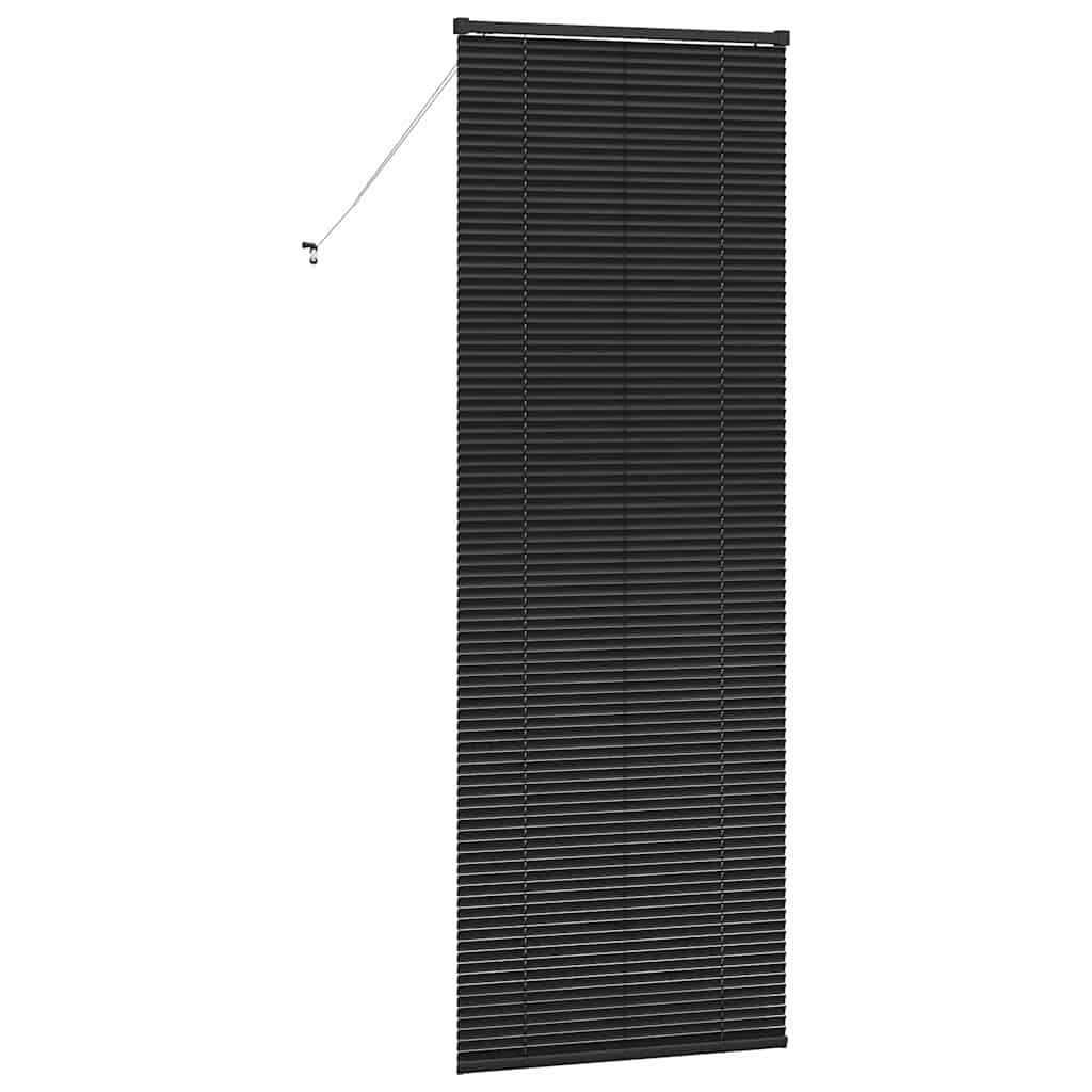 vidaXL Βενετσιάνικες Ρόδες Μαύρο 220 x 75 εκ Αλουμίνιο