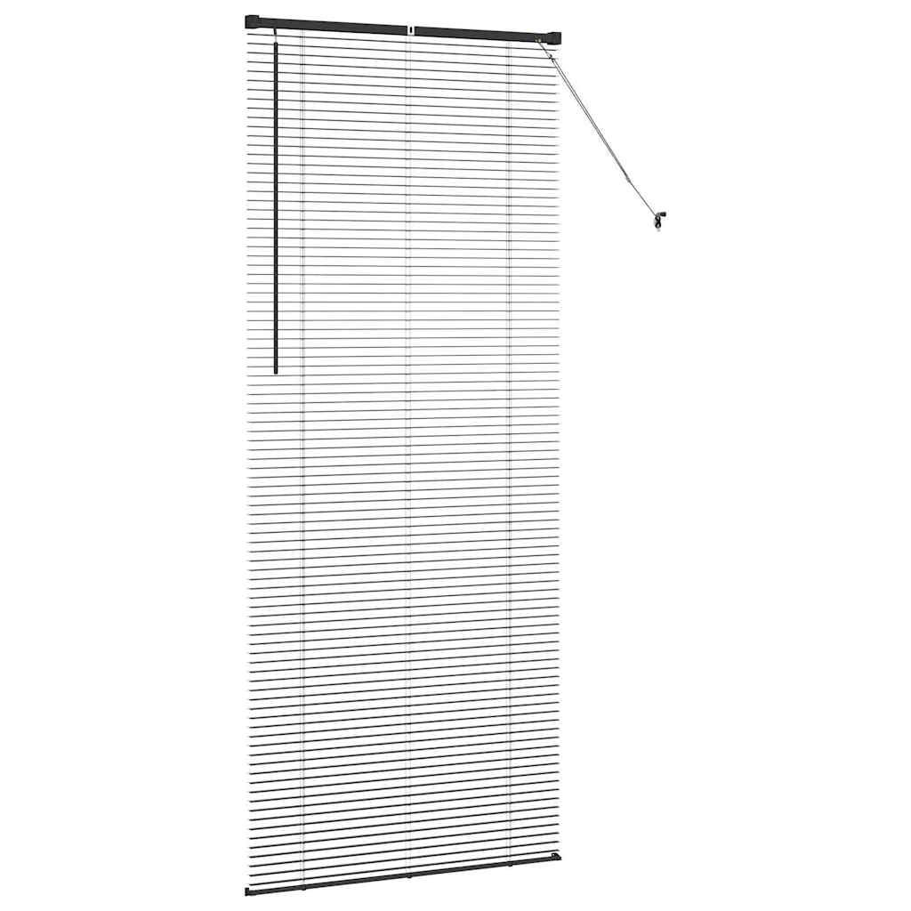 vidaXL Βενετσιάνικες Ρόδες Μαύρο 220 x 95 εκ Αλουμίνιο