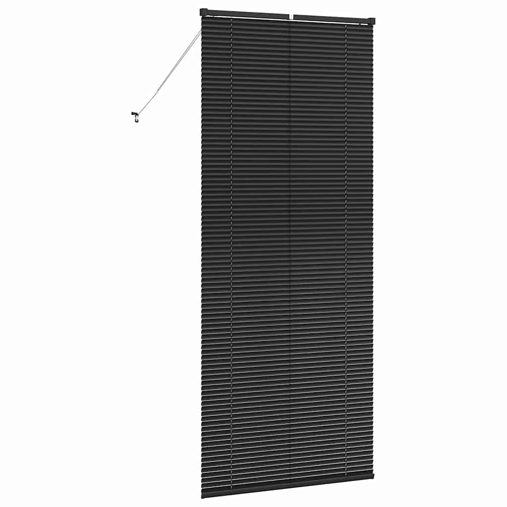 vidaXL Βενετσιάνικες Ρόδες Μαύρο 220 x 95 εκ Αλουμίνιο