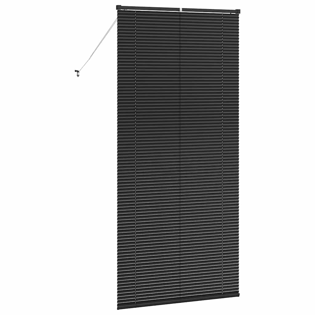 vidaXL Βενετσιάνικες Ρόδες Μαύρο 220 x 105 εκ Αλουμίνιο