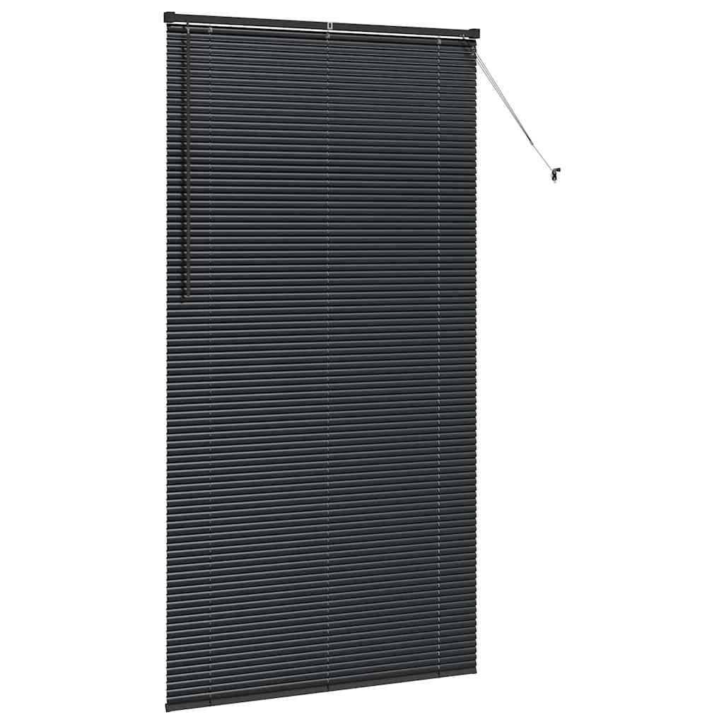 vidaXL Βενετσιάνικες Ρόδες Μαύρο 220 x 110 cm Αλουμίνιο