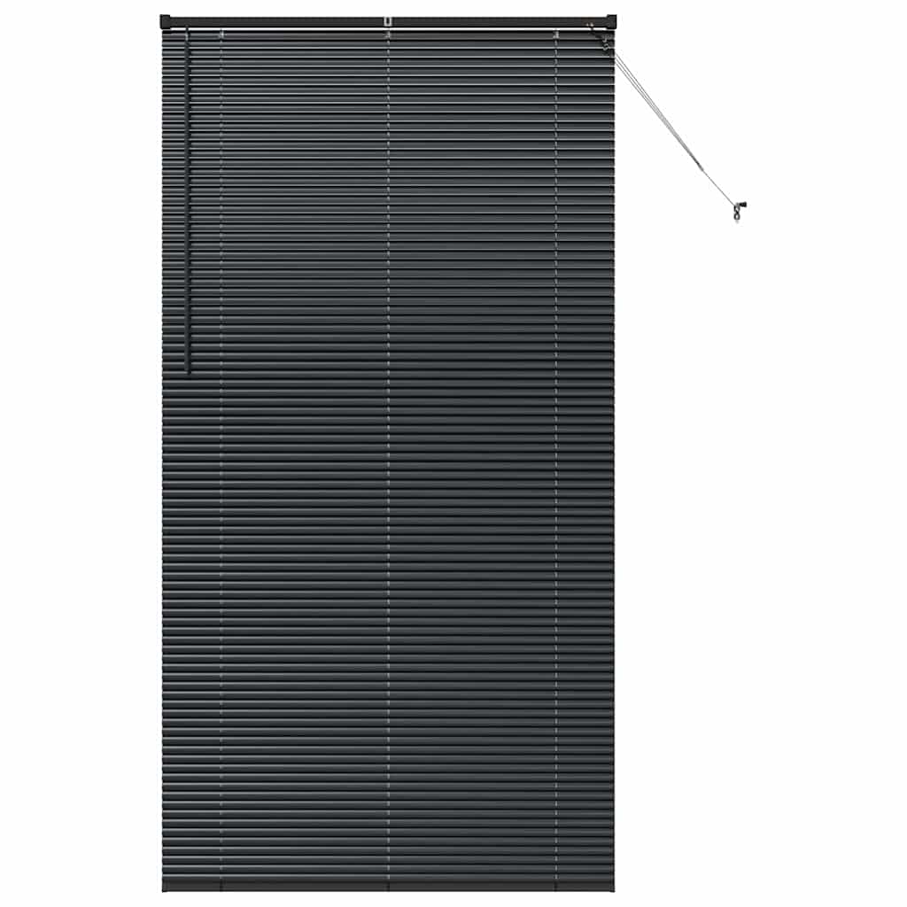 vidaXL Βενετσιάνικες Ρόδες Μαύρο 220 x 110 cm Αλουμίνιο