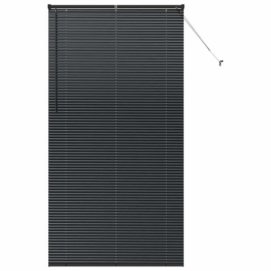 vidaXL Βενετσιάνικες Ρόδες Μαύρο 220 x 115 εκ Αλουμίνιο