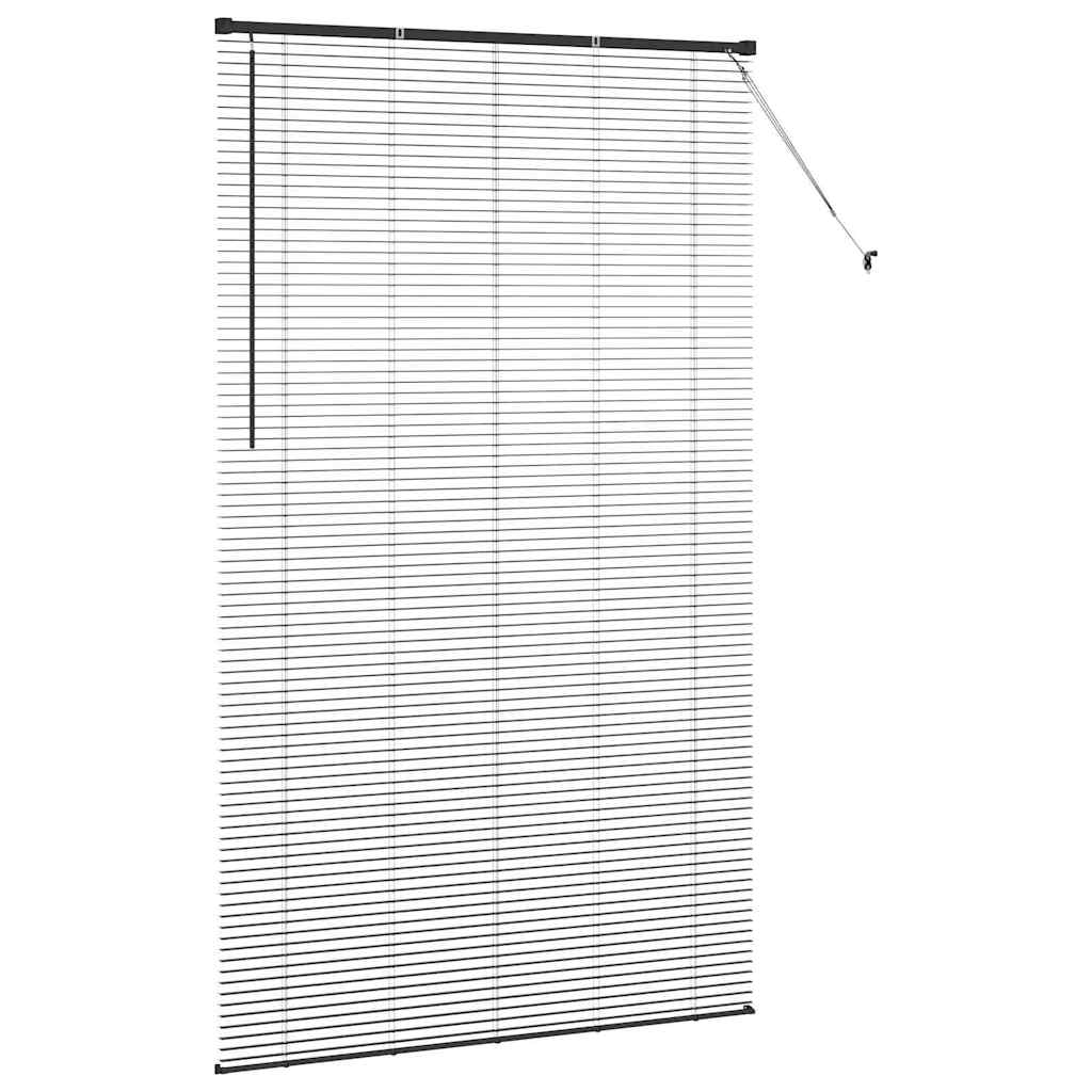 vidaXL Βενετσιάνικες Ρόδες Μαύρο 220 x 130 εκ Αλουμίνιο