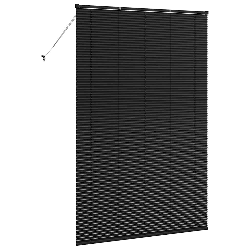 vidaXL Βενετσιάνικες Ρόδες Μαύρο 220 x 145 εκ Αλουμίνιο