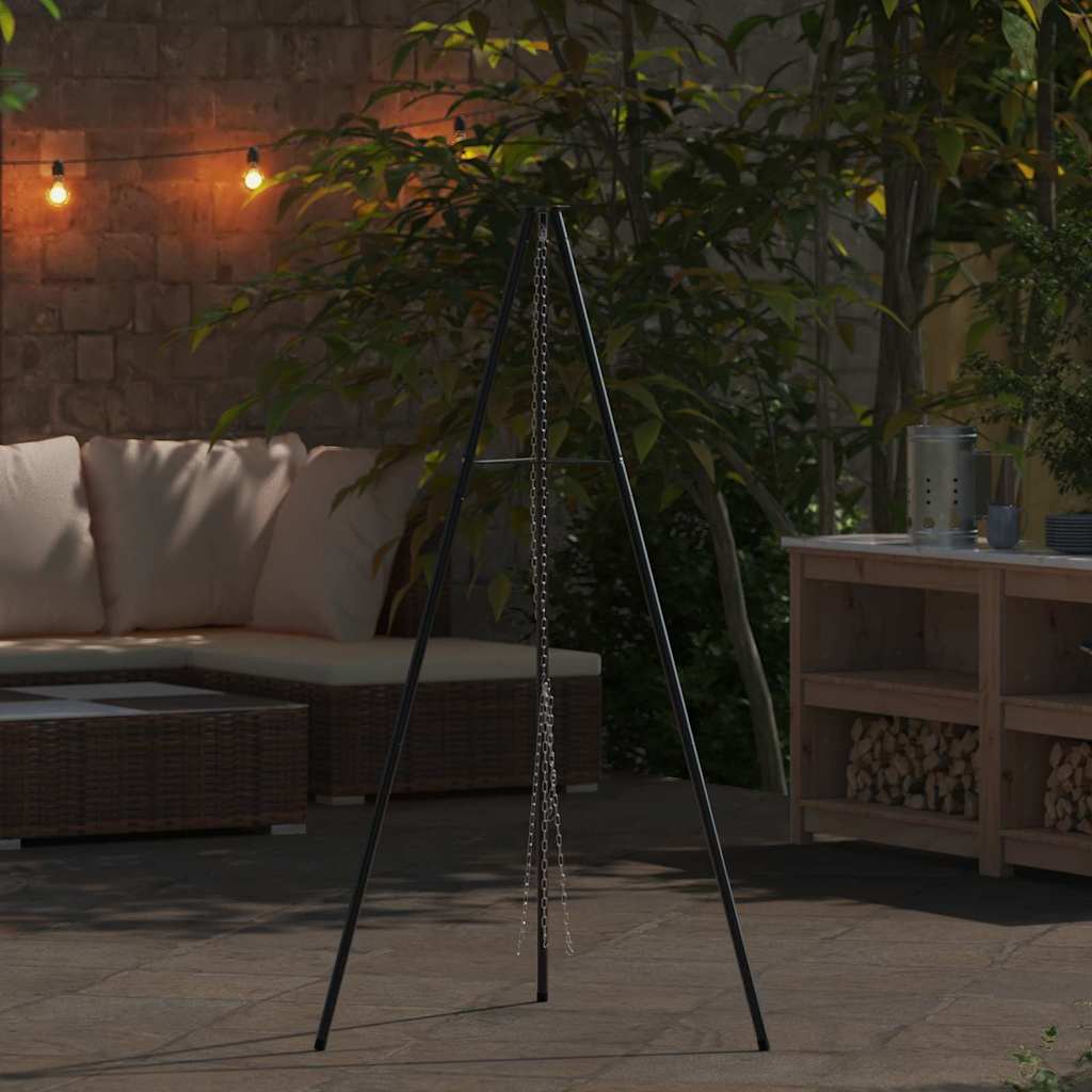 vidaXL Τρίποδο Μαγειρικής 150 εκ. Ύψος Ατσάλι