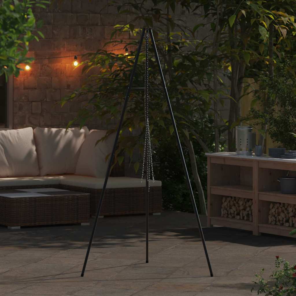 vidaXL Τρίποδο μαγειρέματος στη φωτιά 190 εκ. Ύψος Χάλυβας