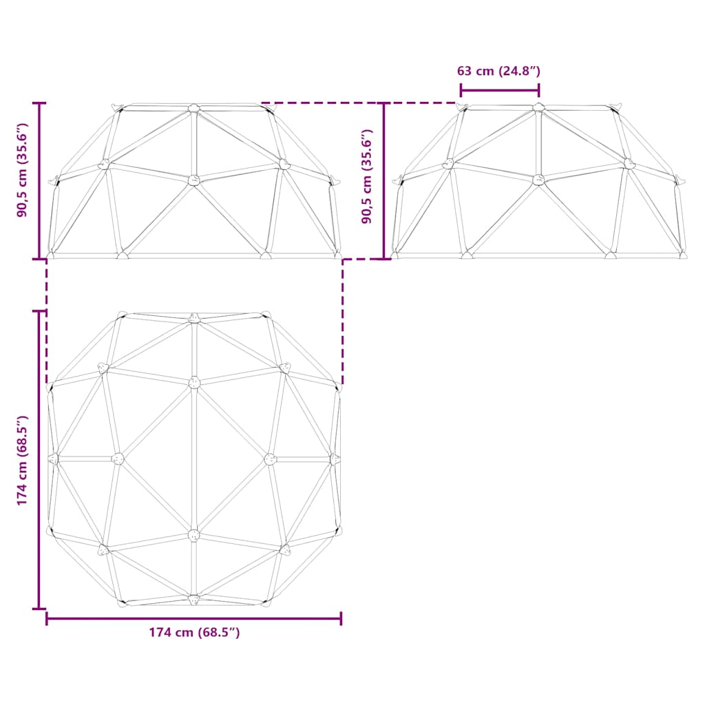 vidaXL Δομή Αναρρίχησης για Παιδιά 3-10 Ετών 196 εκ 200 κιλά