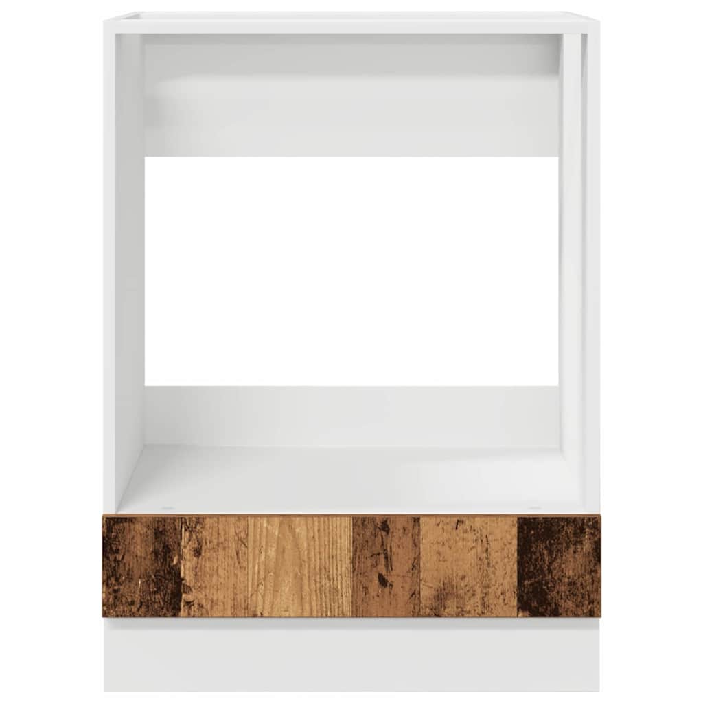 vidaXL Ντουλάπι φούρνου Riga Παλαιό ξύλο 60 x 46 x 81,5 εκ