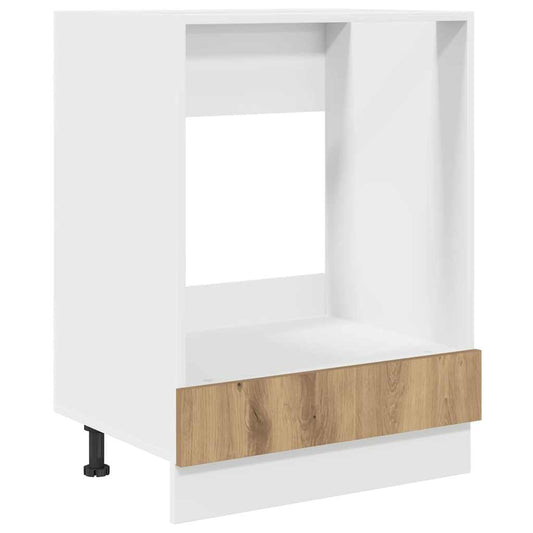 vidaXL Ντουλάπι φούρνου με αποθήκευση artisan δρυς 60 x 46 x 81.5 εκ
