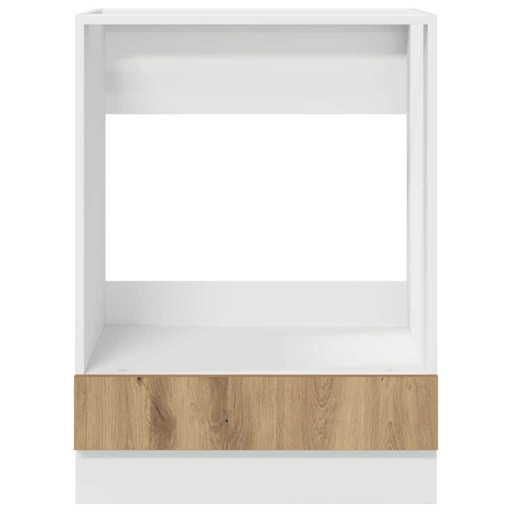 vidaXL Ντουλάπι φούρνου με αποθήκευση artisan δρυς 60 x 46 x 81.5 εκ