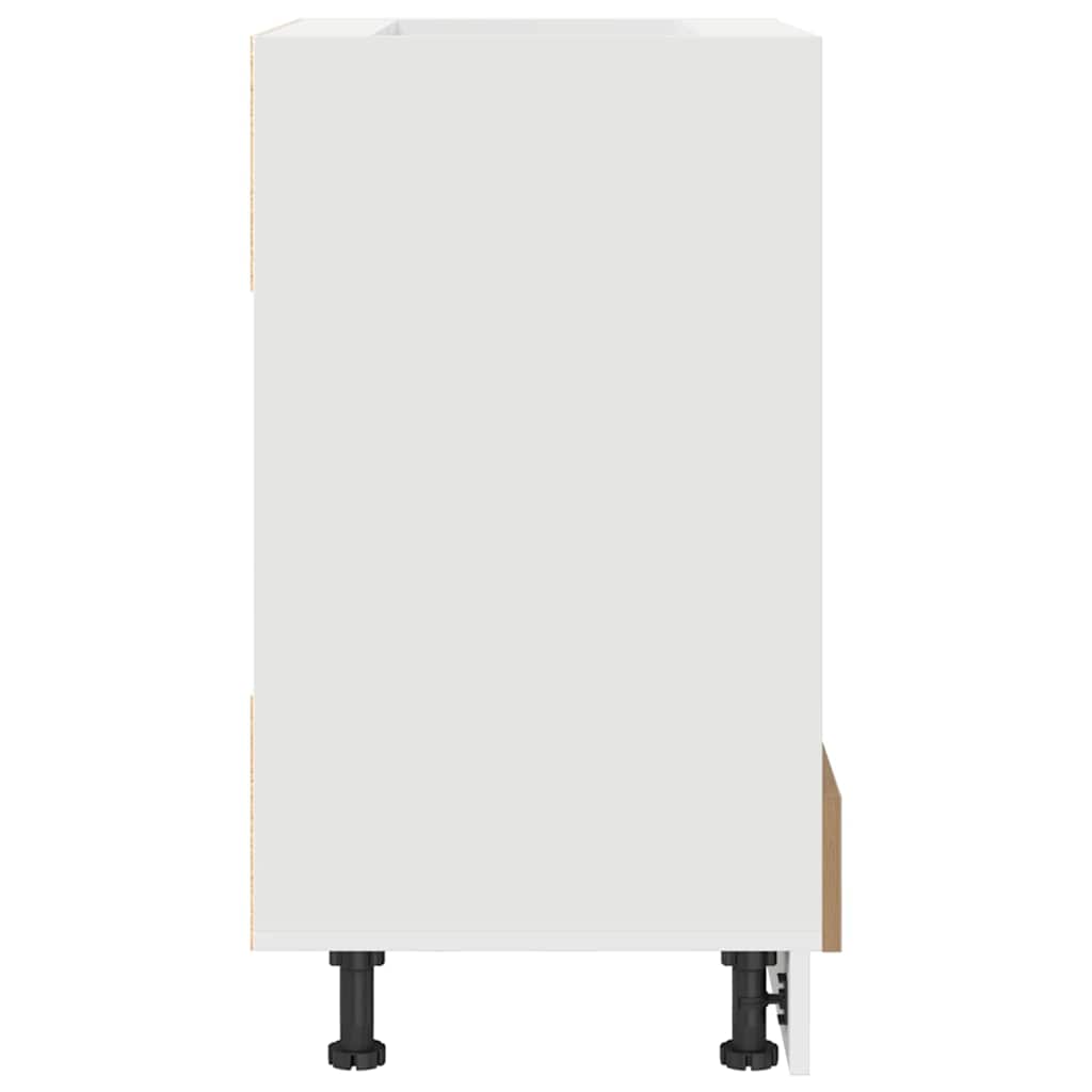 vidaXL Ντουλάπι φούρνου με αποθήκευση artisan δρυς 60 x 46 x 81.5 εκ
