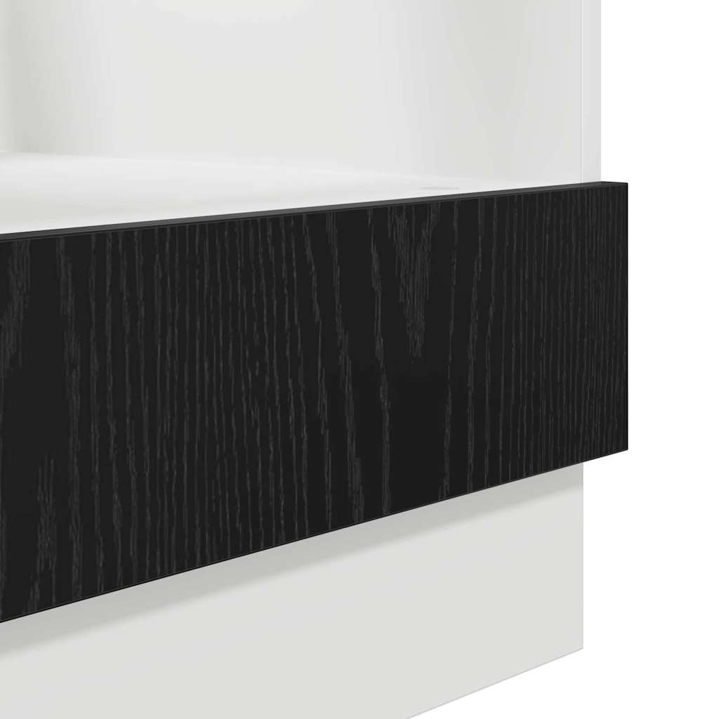 vidaXL Ντουλάπι φούρνου Riga Μαύρη δρυς 60 x 46 x 81.5 εκ