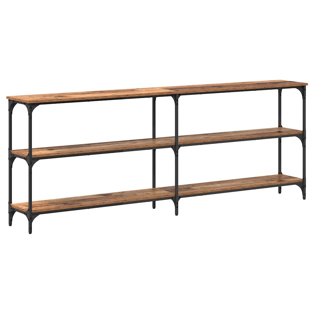 vidaXL Τραπέζι κονσόλας Παλιό Ξύλο 200 x 29 x 75 cm