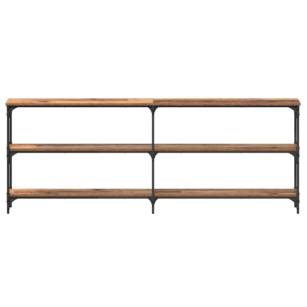 vidaXL Τραπέζι κονσόλας Παλιό Ξύλο 200 x 29 x 75 cm