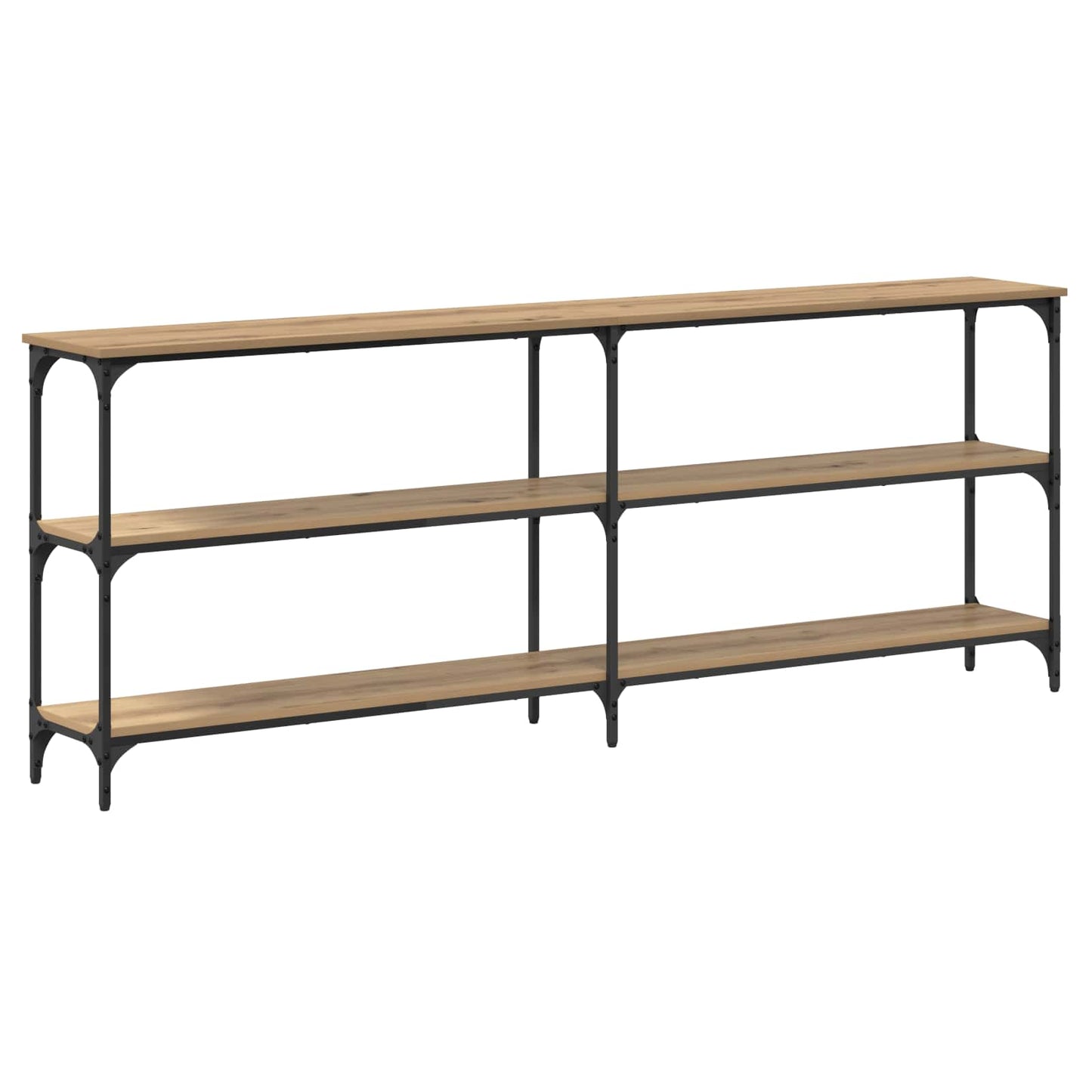 vidaXL Τραπέζι κονσόλας artisan δρυς 200 x 29 x 75 cm