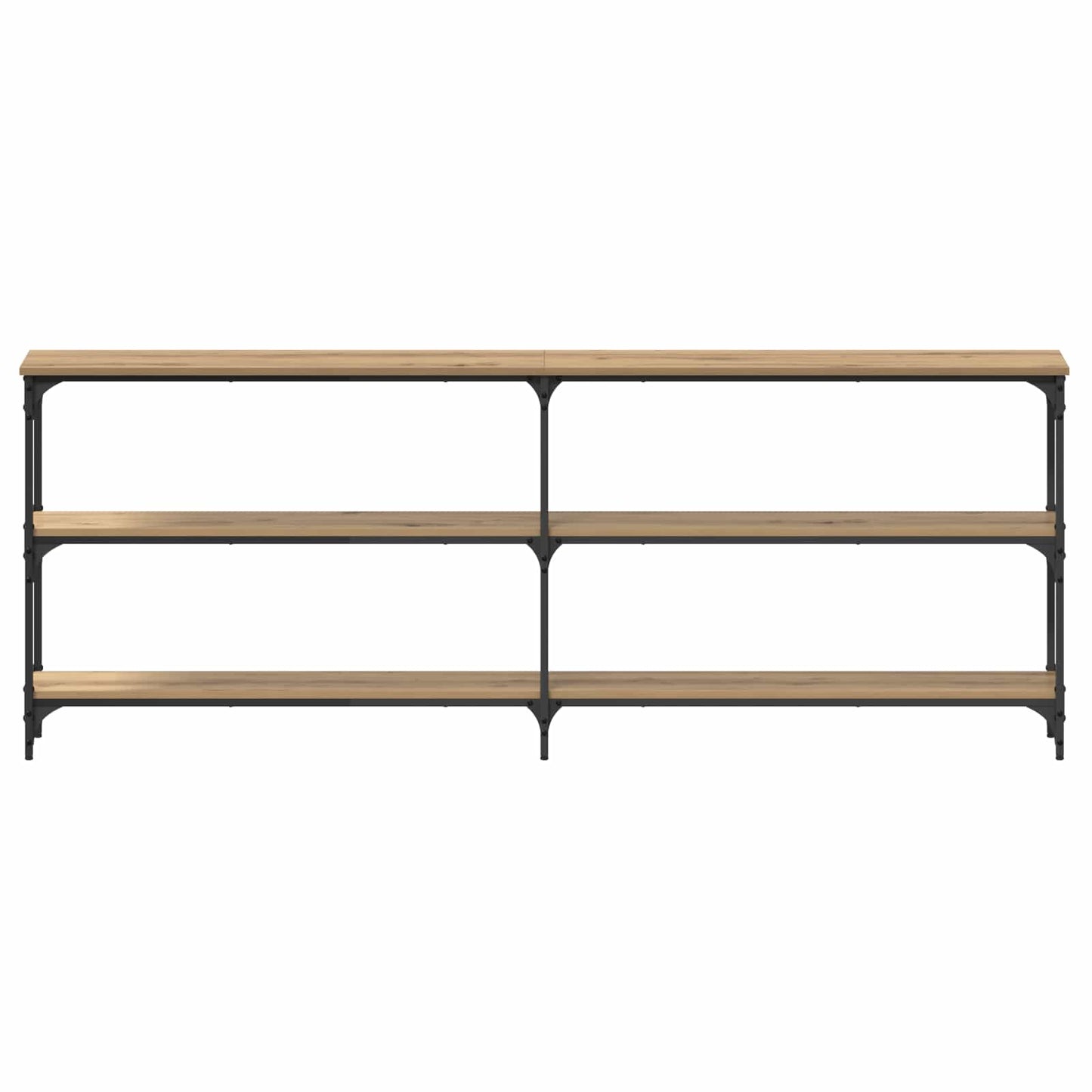 vidaXL Τραπέζι κονσόλας artisan δρυς 200 x 29 x 75 cm