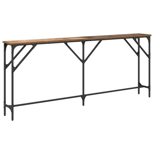 vidaXL Τραπέζι κονσόλας Παλιό Ξύλο 180 x 23 x 75 cm